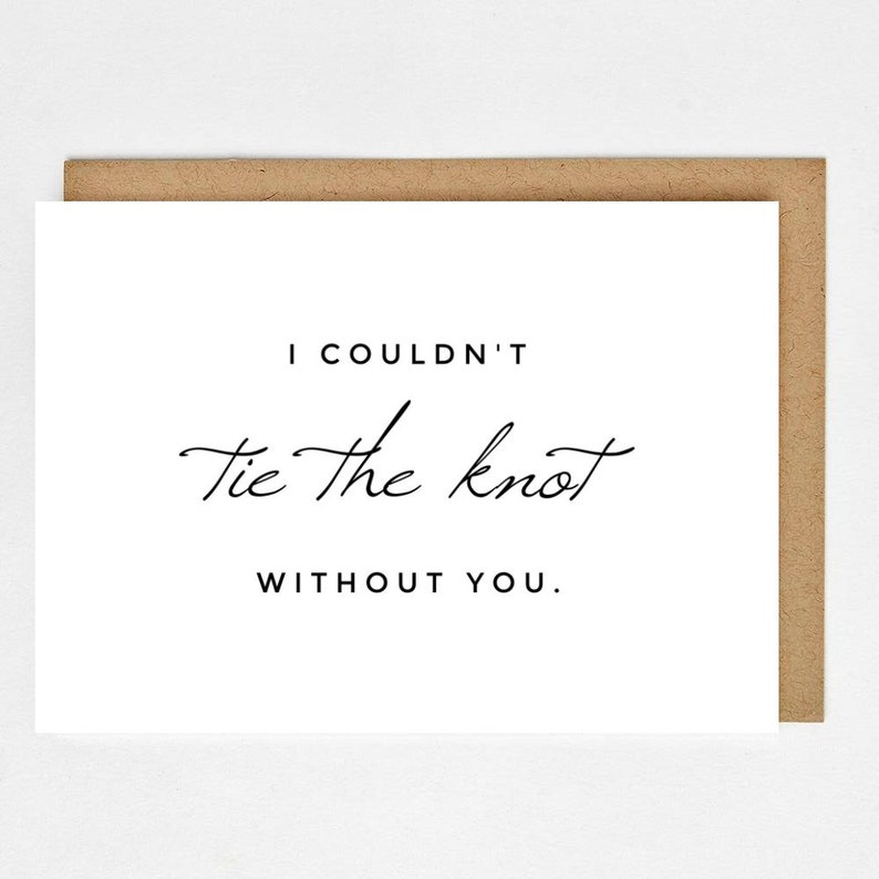 i couldn t tie the knot without you bracelet