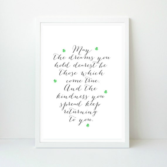 Irish Blessing with Shamrock Printable Wall Artwork, Irish Residence decor, Irish Blessing Artwork, Quick Down load graphic about Printable Irish Blessing named Irish Blessing with Shamrock Printable Wall Artwork, Irish House decor, Irish Blessing Artwork, Instantaneous Obtain