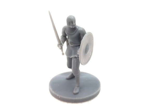 3D Printed Guard Miniature D&amp;D 3D Printed Custom Figure | Etsy UK