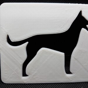 Estêncil de cachorro, impresso em 3D, adequado para decoração e decupagem