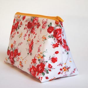 Etui / Kosmetiktäschchen Josephine weiß-rot