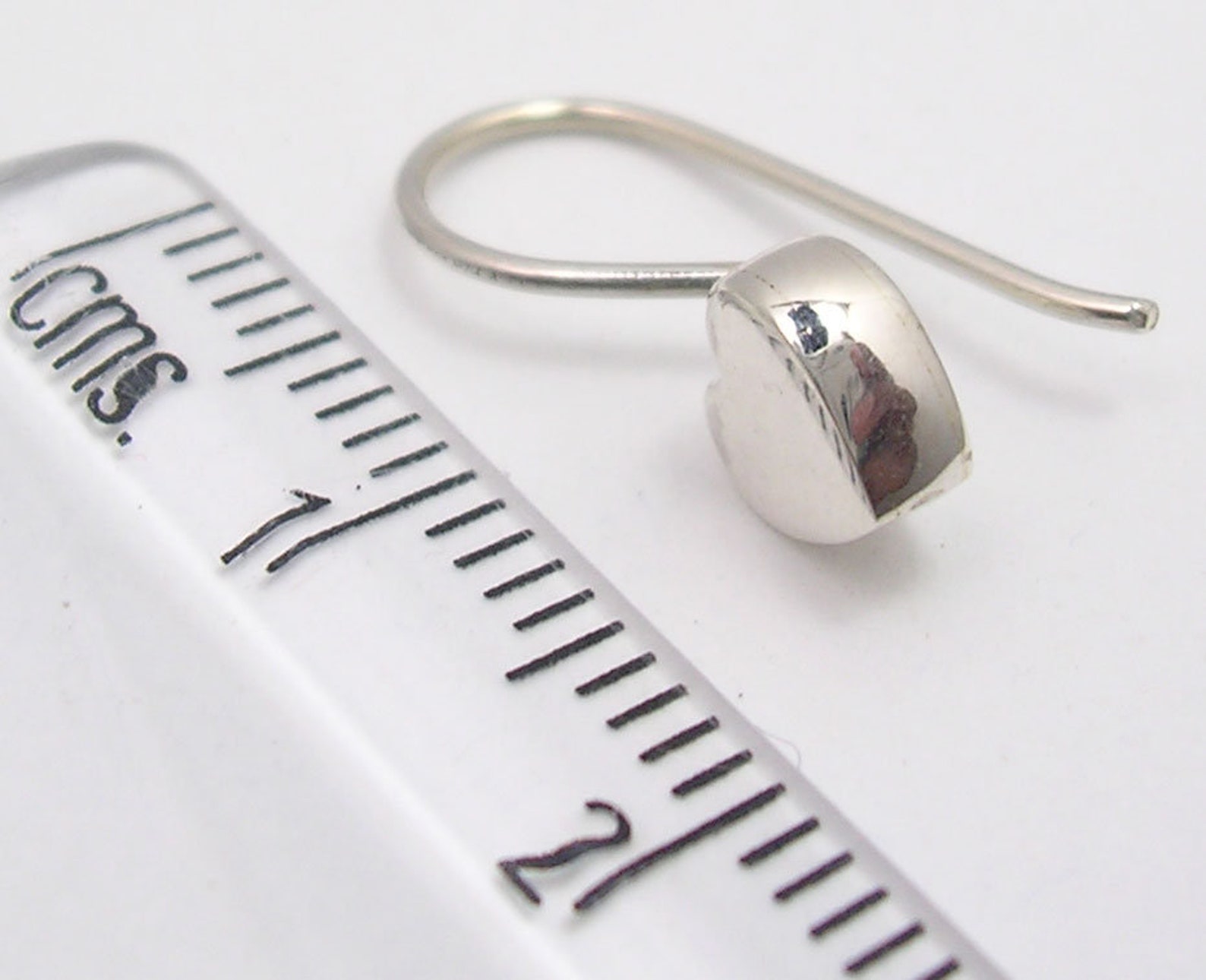 925 Pure Silver Girls' Earrings Pendant HEART Shape Cute Etsy