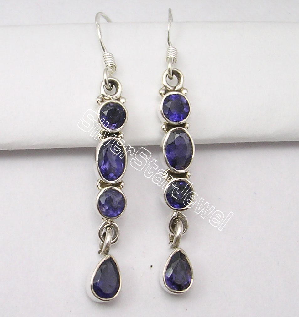 Multi Gemstone Silver Matching Jewelry Set Authentic IOLITE - Etsy