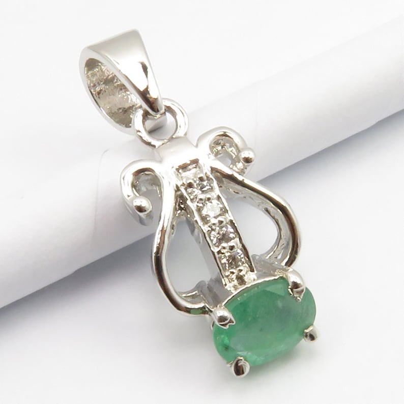 Solid Sterling Silver Rare EMERALD /& Cubic Zarconia Ring Sz 7.75 Pendant Gem Jewelry SETS Earrings 925 Huge AAA Grade High End Jewellery