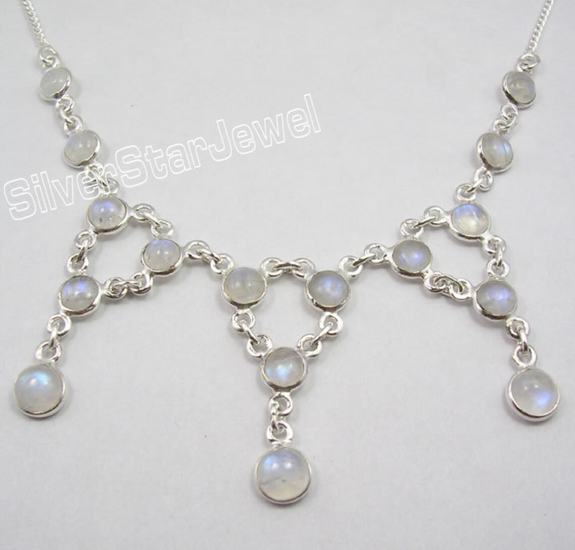 Lovely 925 Sterling Pure Solid Silver ROUND Shape Blue Fire - Etsy