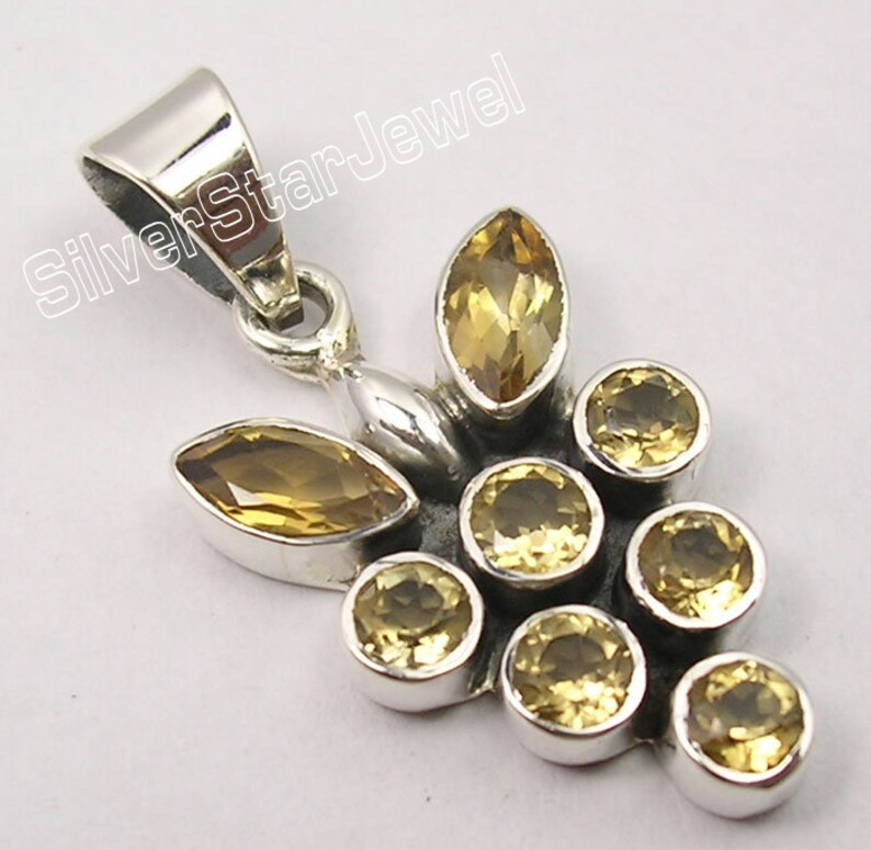 Brand New 925 Sterling Silver Beautiful Natural MULTICOLOR MULTISTONES Pendant 1.3 Gift For Friend Choose Your Color Battle of the Boyne