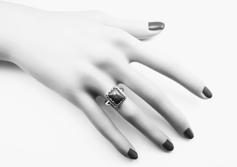 Handmade Fashion Jewellery Collection 925 Sterling Silver Natural Gemstone Jewelry Wholesale Price Women/'s Green MALACHITE Ring Sz 6