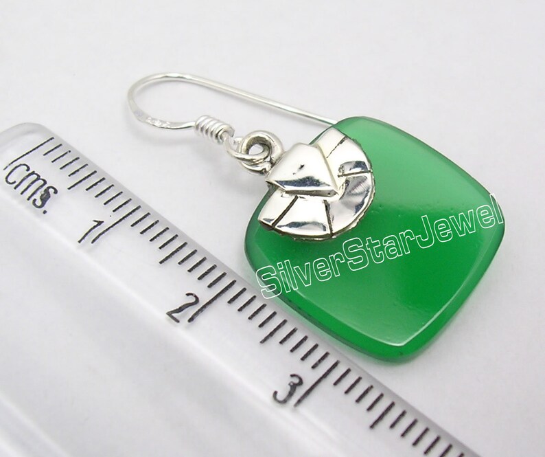 Jewellery Set 925 Silver Rare GREEN ONYX Earrings Pendant Decorative Brand New Accessories Trendy Bijoux Exclusive Jewelry Art Collection