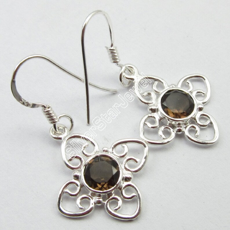 Genuine BLUE TOPAZ Gemstone Earrings Pair 925 Pure Silver FACTORY Price 1.3 3 Grams Traditional Affordable Wedding Jewelry Collection New