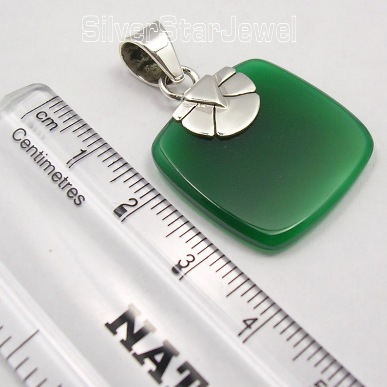 Jewellery Set 925 Silver Rare GREEN ONYX Earrings Pendant Decorative Brand New Accessories Trendy Bijoux Exclusive Jewelry Art Collection