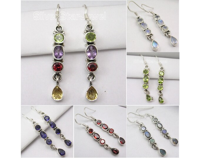 Multi Color Rhinestone Earrings/ Multi Color Clip ON Earrings/ Multi ...
