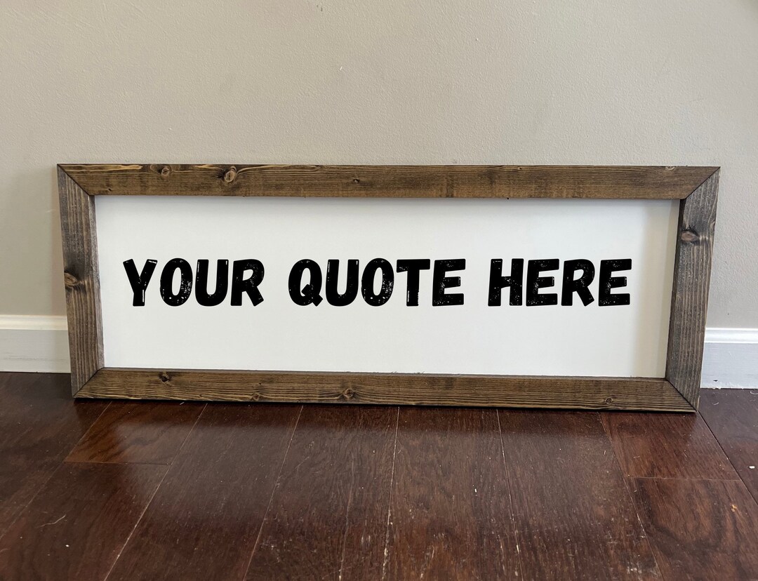 Create Your Own Large Custom Wood Sign Personalized Gift Wall Hanging