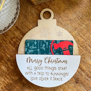 Titular de la tarjeta de regalo, idea de regalo 2024 para el fanático del bricolaje, perfecto para abuelos, ideas de regalos de madera, personalizados, de Navidad y cumpleaños