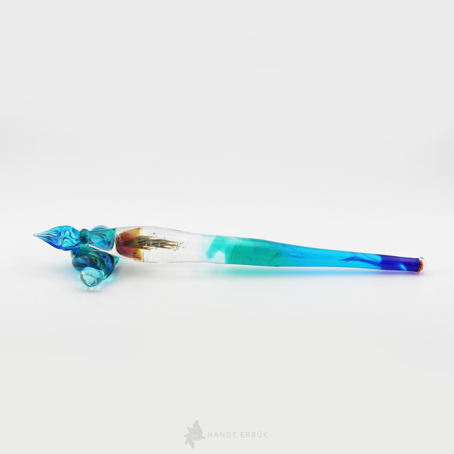 Photo inspiration: Glass Dip In Pen Jellyfish Ocean Themed Handmade Glass Art Photo Inspiration