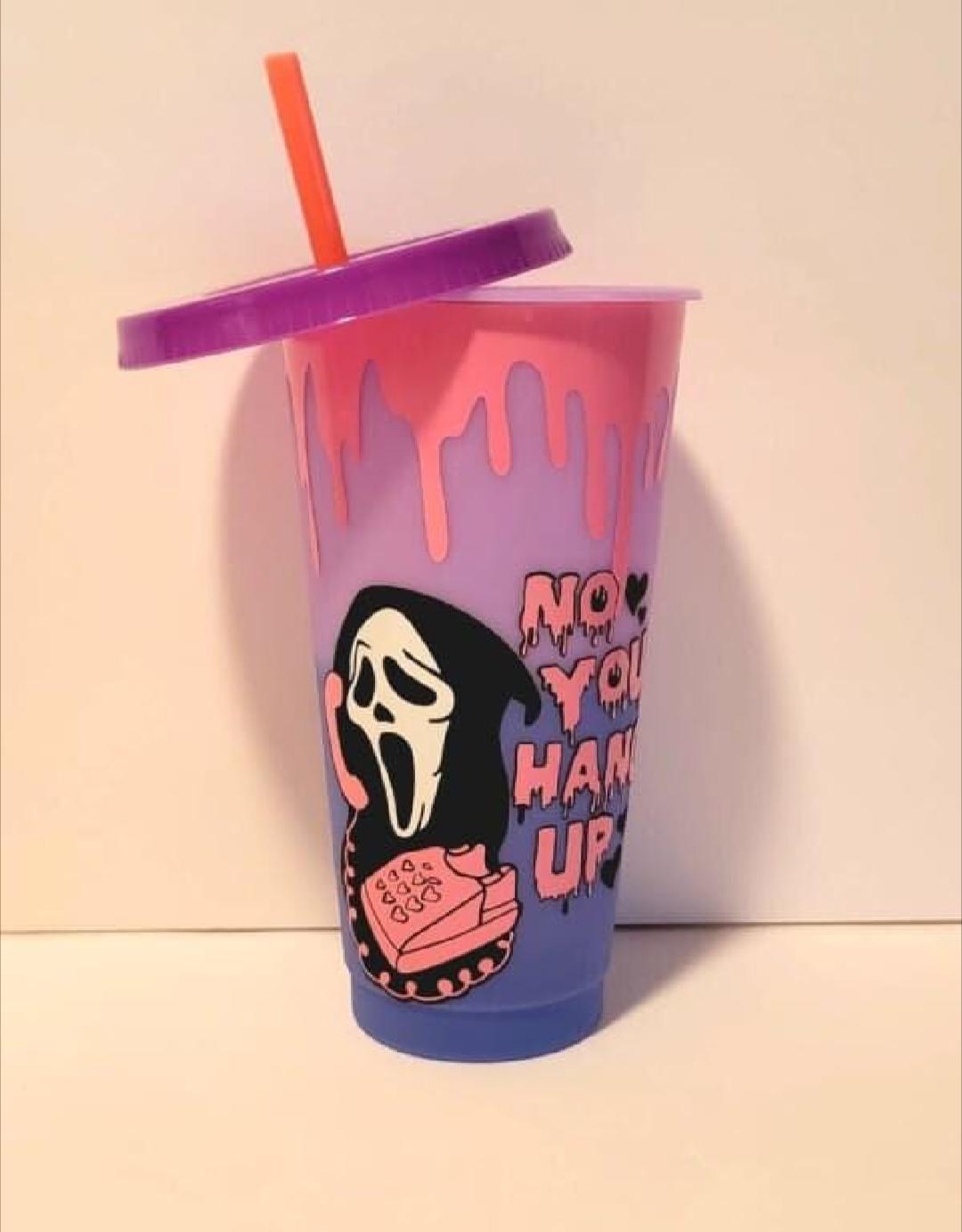 Spooky Sparkle color changing tumbler