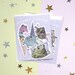Magic Frogs stickers pack of 5 - Frog Lover sticker set - Sketchbook cover Laptop stickers 