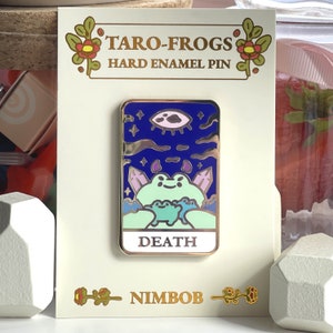 Tarot-Frösche Die Liebenden Freundschaftsgeschenk harte Emaille goldenes Metall Frosch-Anstecknadel albern niedlich Neuheit Sammlerstück Bild 4