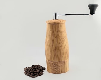 Olive wood Coffee Grinder