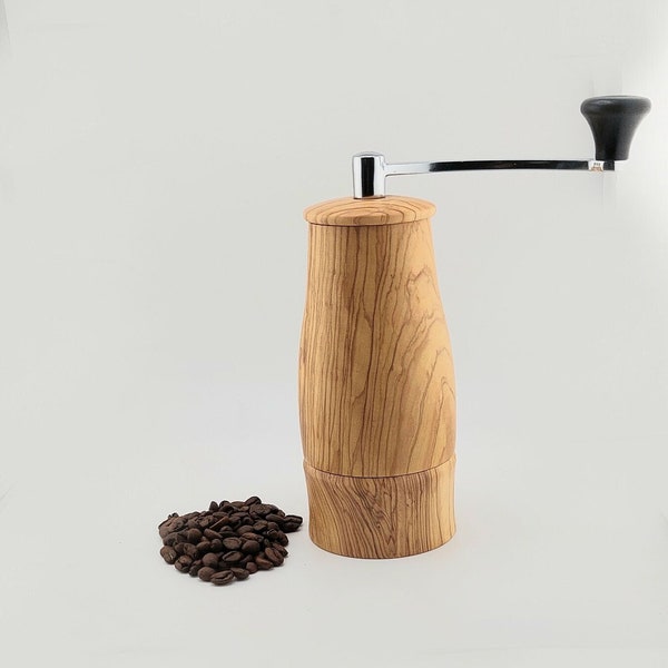 Olive wood Coffee Grinder