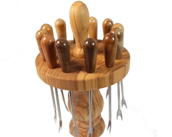 Olive wood   Cocktail  Forks