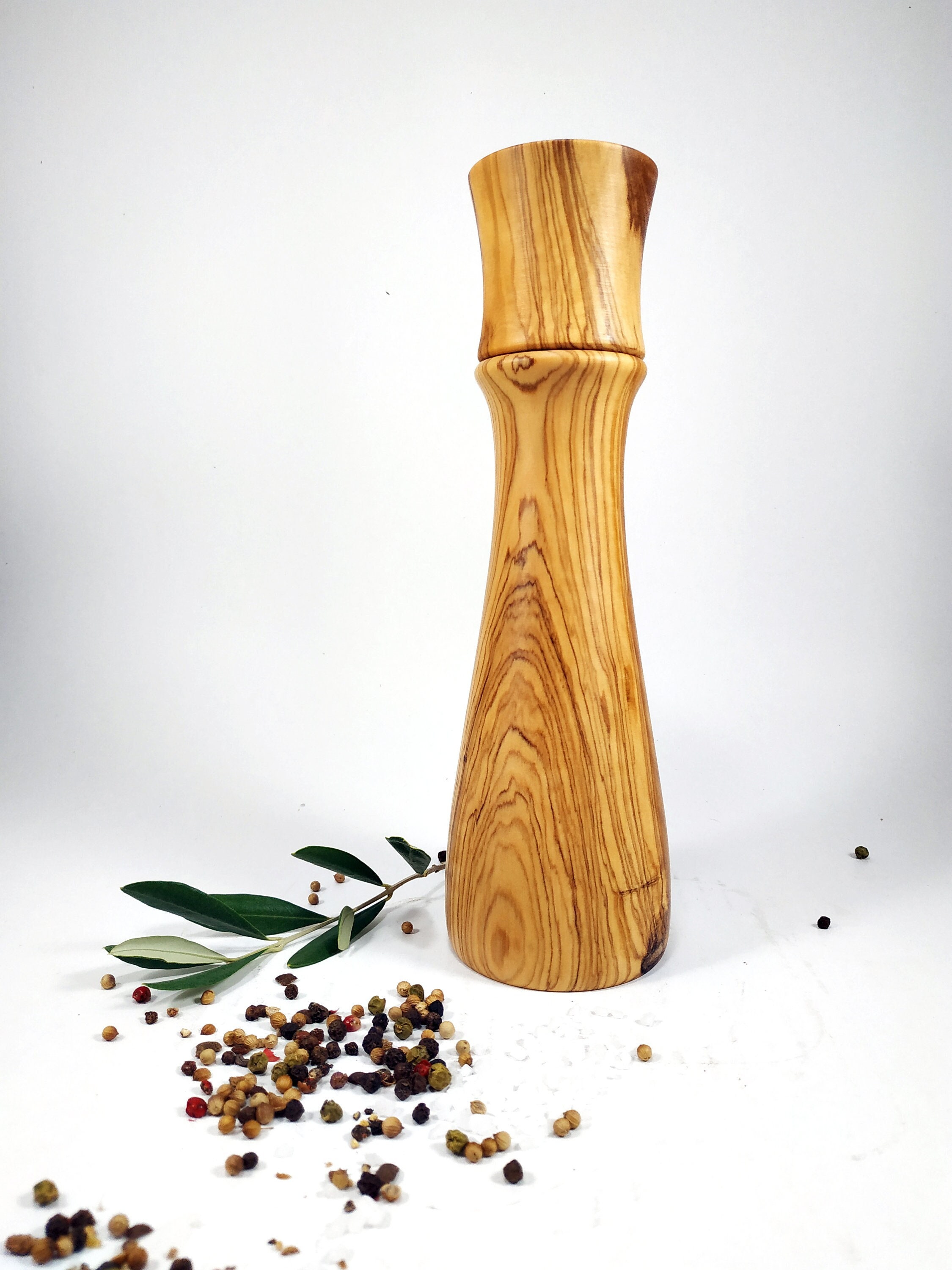 Olive Wood Pepper Mill no 1 866 Inches Etsy Canada