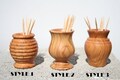 Olive Wood Toothpicks Holder