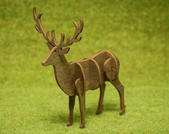 Deer made of wood