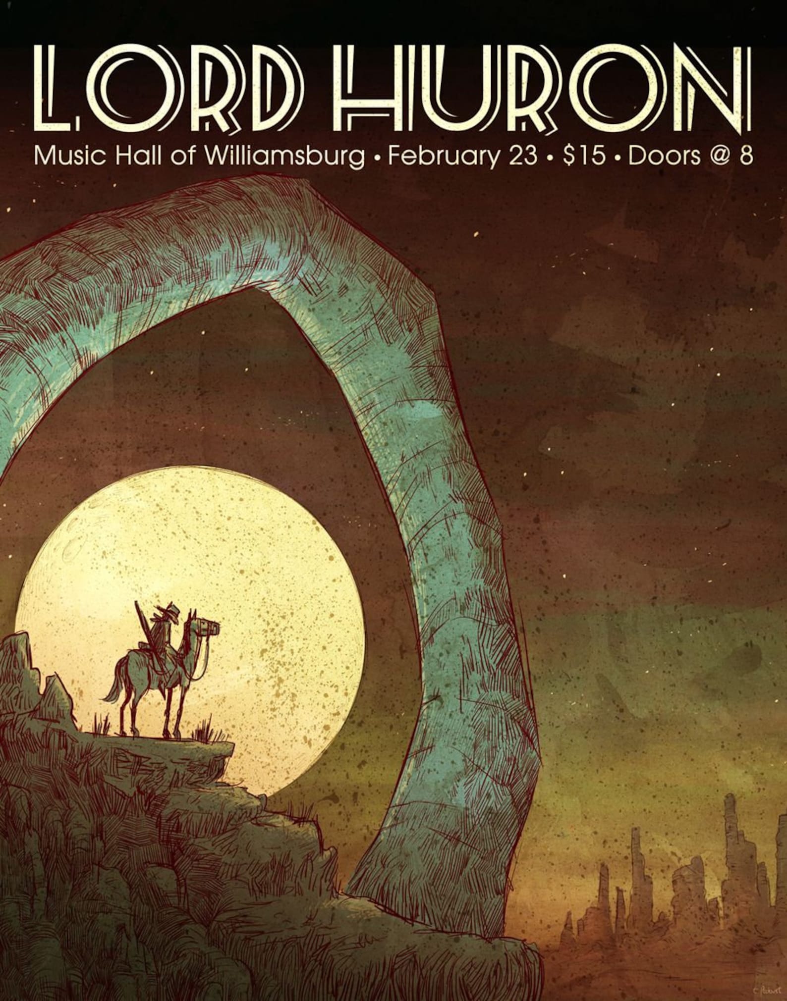 Lord Huron Concert Poster Print Etsy