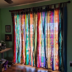 Recycled Sari Curtain Drapes