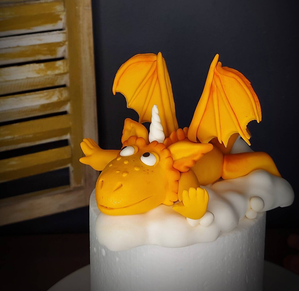 Zog Dragon edible fondant cake toppers Etsy