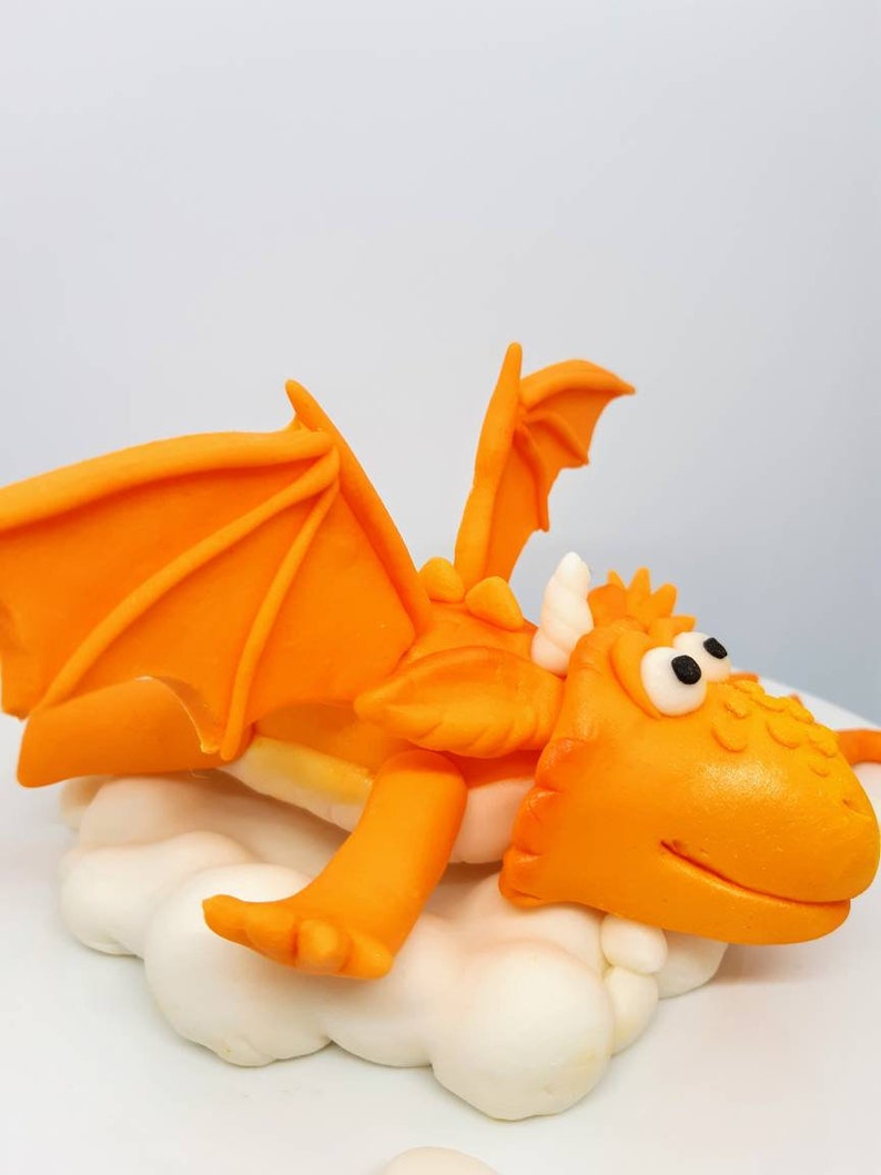 Zog Dragon edible fondant cake toppers Etsy