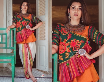 white garba dress