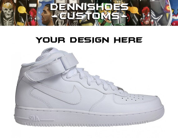 Nike Air Force 1 Mid '07 Mens Size 9 Black Sneakers Basketball Shoes NewDisplay Nike Air Force 1 Mid '07 Mens Size 9 Black Sneakers Basketball Shoes NewDisplay