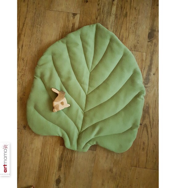 Teppich Blatt Klein 2 Spielteppich Blattform Matte Etsy