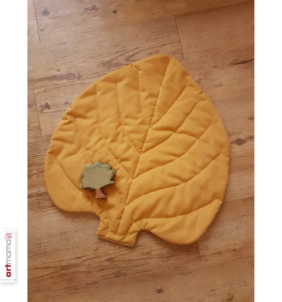 Teppich Blatt Klein 3 Spielteppich Blattform Matte Etsy