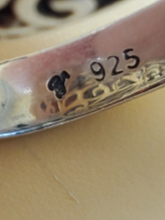 Vintage Artesian sterling silver Multi colored ge… - image 5