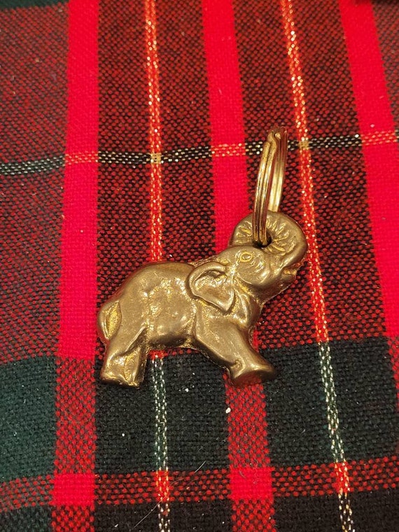 vintage keychain brass Gem