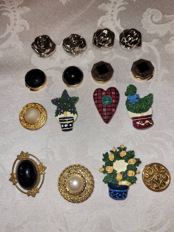 Vintage button cover lot of 27 - image 3