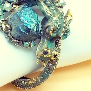 Rare HAR runway rhinestone dragon bracelet