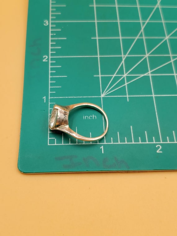 Vintage large CZ statement ring - image 9