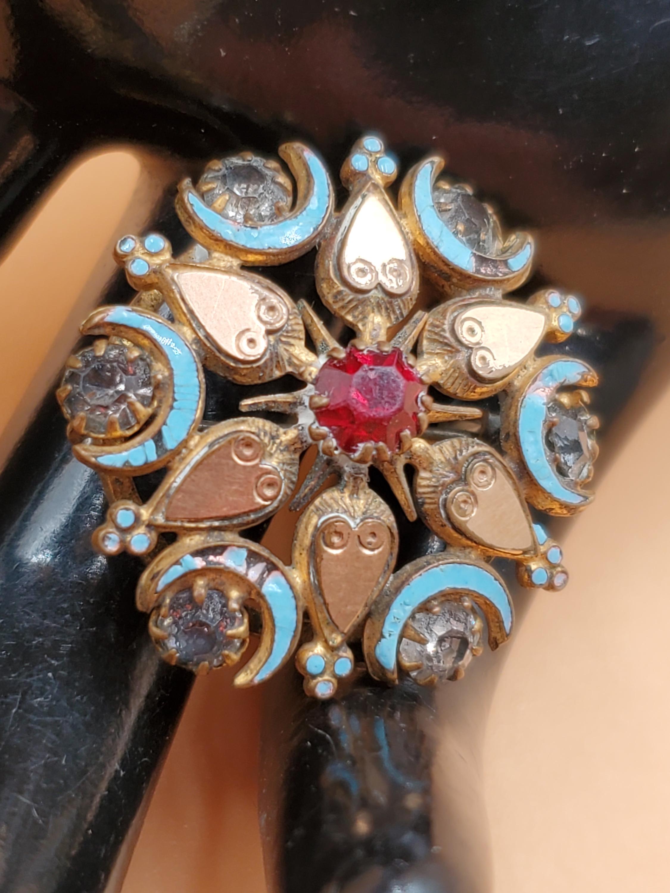 Broche Victorienne Couleur Or Rose – Bijou Vintage Rare Et Magnifique, Sans Marque