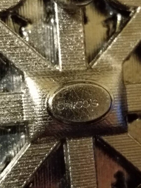 Large Chunky Chico's statement brooch pendant - image 5