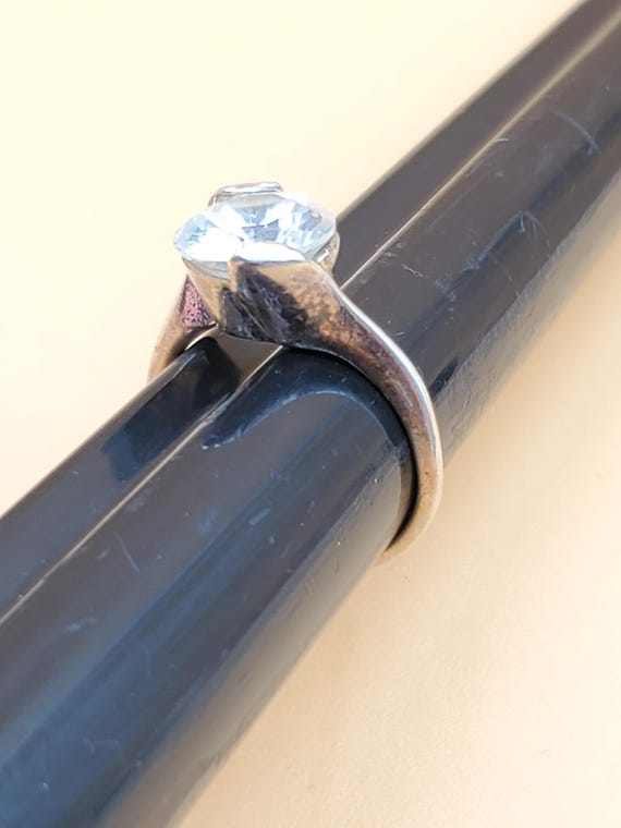 Vintage large CZ statement ring - image 2