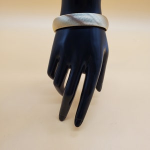 Vintage gold plated textured bangle bracelet