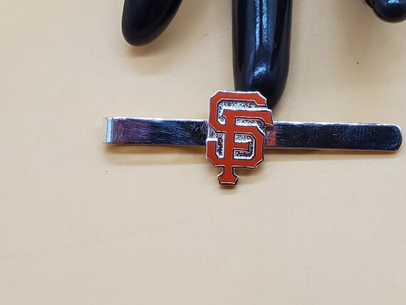 Vintage SF San Francisco orange enamel tie clip - image 6