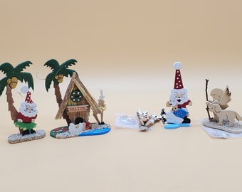 Vintage Emgee Hawaiian Christmas Ornaments, select styles