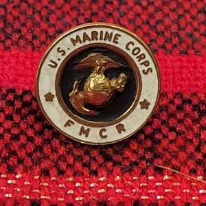Vintage FMCR US Marine Corp enamel pin