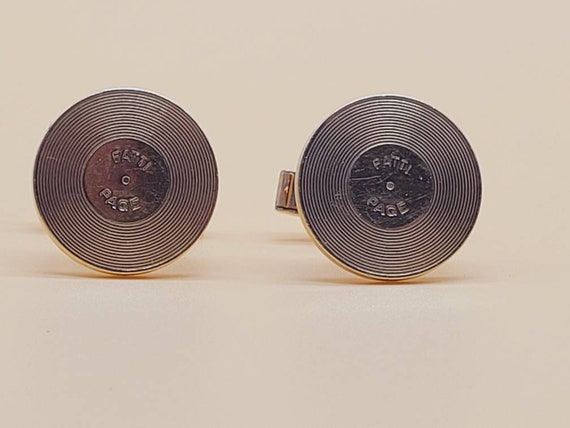 Vintage Patti Page gold filled gold record cuffli… - image 9