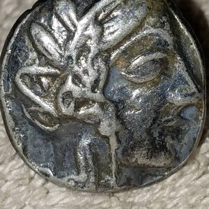 Vintage ALVA STUDIOS  museum replica ancient greek coin cufflinks