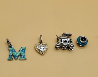 Vintage Brighton mesh charm bracelet and charms, select styles